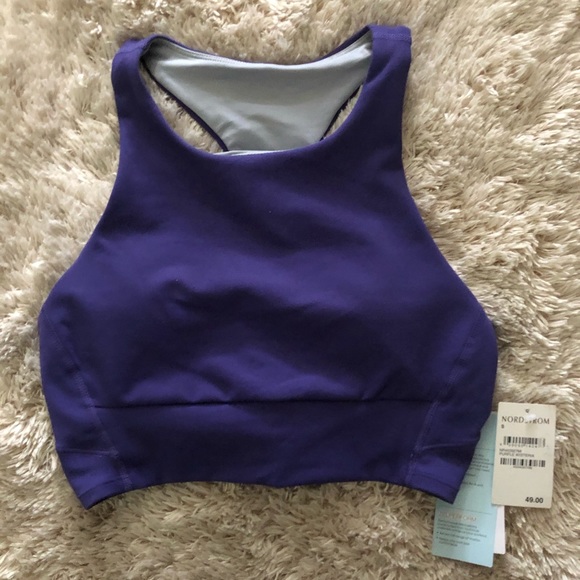 Zella Other - NWT Zella size small purple sports bra long lined